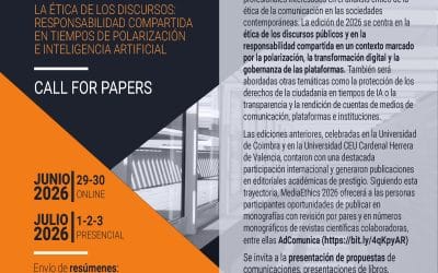 Congreso X MEDIA ETHICS CONFERENCE. 1-3 Julio, 2026.